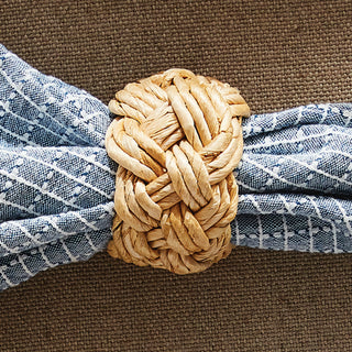 ABACA FRENCH BRAIDED NAPKIN RING