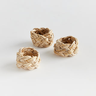 ABACA FRENCH BRAIDED NAPKIN RING