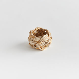 ABACA FRENCH BRAIDED NAPKIN RING