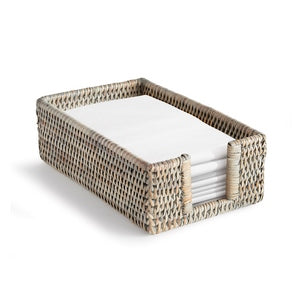 BURMA RATTAN RECTANGULAR GUEST NAPKIN HOLDER