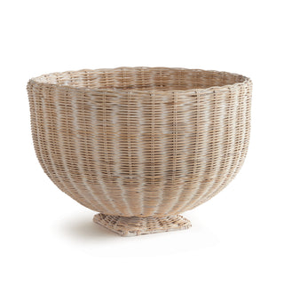 CHARLESTON RATTAN FOOTED BOWL