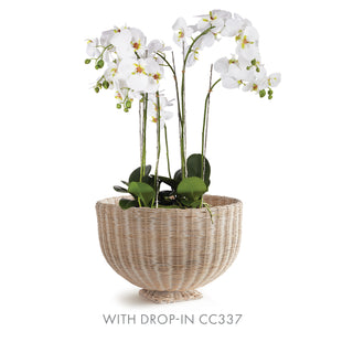 CHARLESTON RATTAN FOOTED BOWL