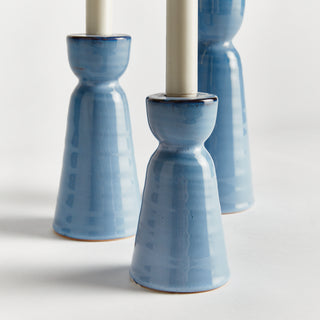 LIBBEY TAPER HOLDERS, SET OF 3