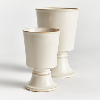 KELCY FOOTED CACHEPOTS, SET OF 2