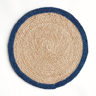 JUTE COIL ROUND PLACEMATS, SET OF 8