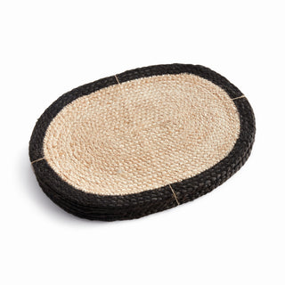 JUTE COIL OVAL PLACEMATS, SET OF 8