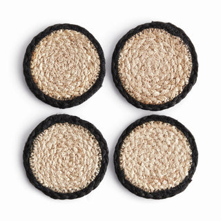 JUTE COASTERS, SET OF 4