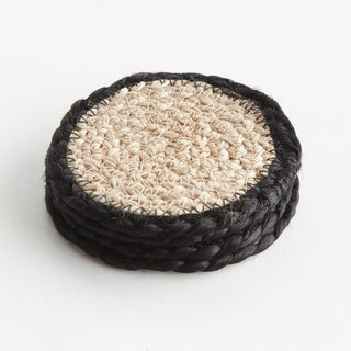 JUTE COASTERS, SET OF 4