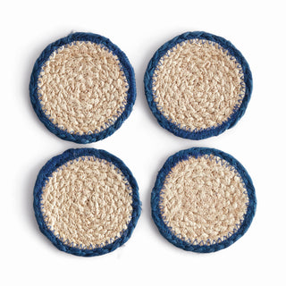 JUTE COASTERS, SET OF 4
