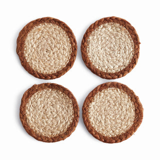 JUTE COASTERS, SET OF 4