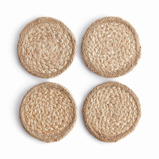 JUTE COASTERS, SET OF 4