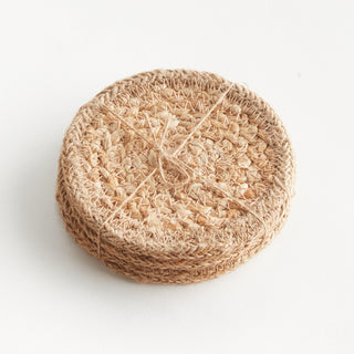 JUTE COASTERS, SET OF 4