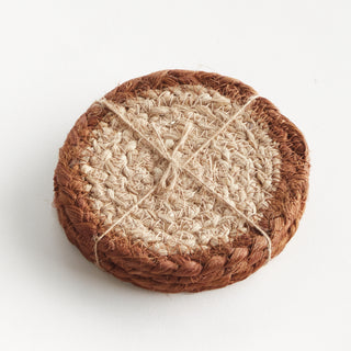 JUTE COASTERS, SET OF 4