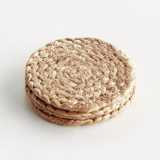 JUTE COASTERS, SET OF 4
