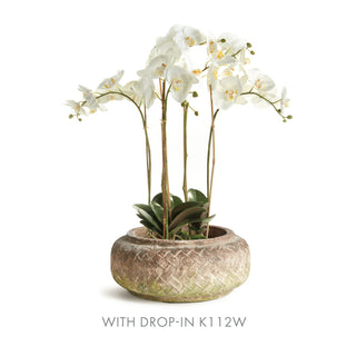 WEATHERED GARDEN LOW BOWL LARGE