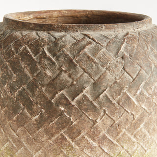 WEATHERED GARDEN POT LARGE