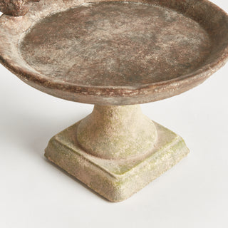 WEATHERED GARDEN BIRD BATH