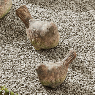 WEATHERED GARDEN BIRDS, SET OF 2