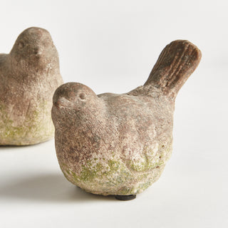 WEATHERED GARDEN BIRDS, SET OF 2