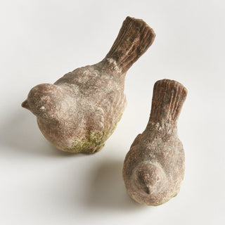 WEATHERED GARDEN BIRDS, SET OF 2
