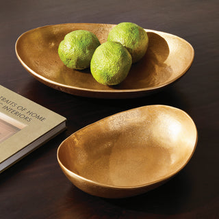 JANAE OVAL DECORATIVE BOWLS, SET OF 2