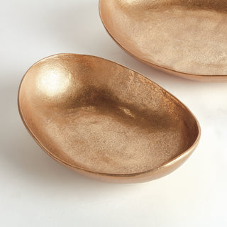 JANAE OVAL DECORATIVE BOWLS, SET OF 2