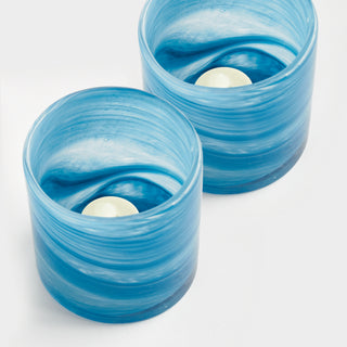 BARCLAY BUTERA SEASIDE GLASS HURRICANE