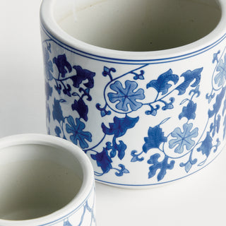 BARCLAY BUTERA DYNASTY CYLINDER POTS, SET OF 3