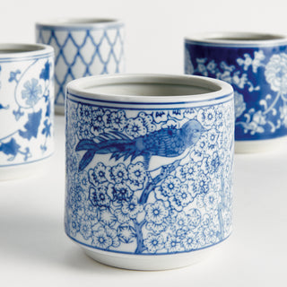 BARCLAY BUTERA DYNASTY MINI CYLINDER POTS, SET OF 4