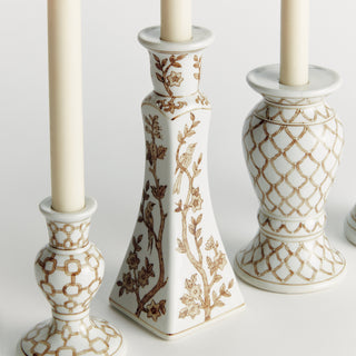 PROVINCE TAPER HOLDERS, SET OF 5