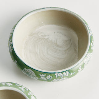 IMPERIAL LOTUS LOW POTS, SET OF 2