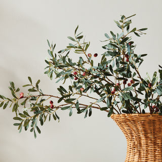 OLIVE STEMS WITH OLIVES 32", BUNDLE OF 2