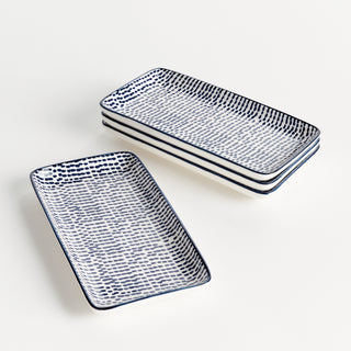STRIA SPECKLED 8" TRAYS, SET OF 4