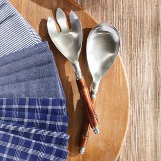 BARCLAY BUTERA KEYSTONE SALAD SERVERS, SET OF 2