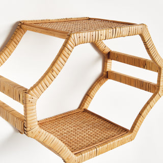 BEDFORD WOVEN WALL SHELVES, SET OF 3