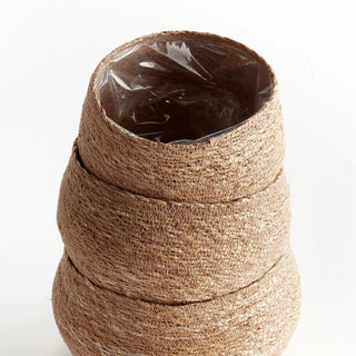 SEAGRASS ROUND TAPERED BASKETS, SET OF 3
