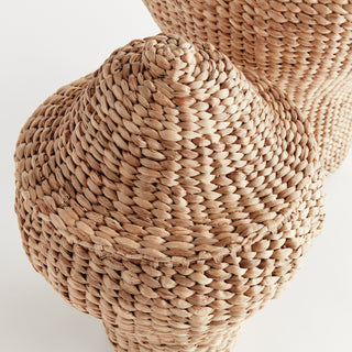 WATER HYACINTH GINGER JARS, SET OF 2