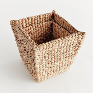 WATER HYACINTH TAPERED BASKETS, SET OF 2