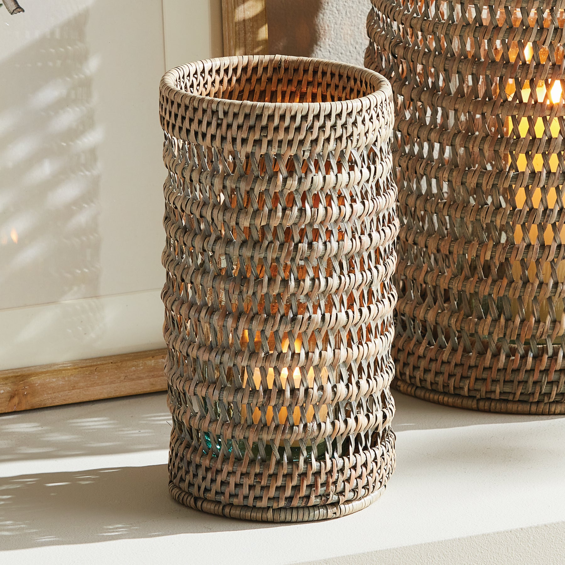 BURMA RATTAN HURRICANE SMALL – Napa Home & Garden