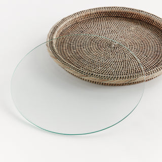 BURMA RATTAN SERVING PLATTER