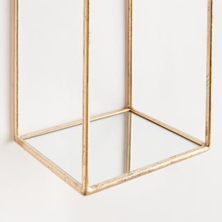 DUNCAN MIRRORED WALL SHELVES, SET OF 4