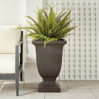 FIBRECLAY BECKETT SQ FOOTED PLANTER LARGE
