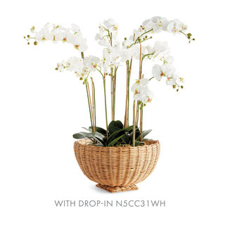 CHARLESTON RATTAN FOOTED BOWL SMALL