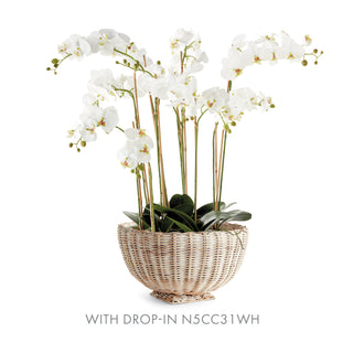 CHARLESTON RATTAN FOOTED BOWL SMALL