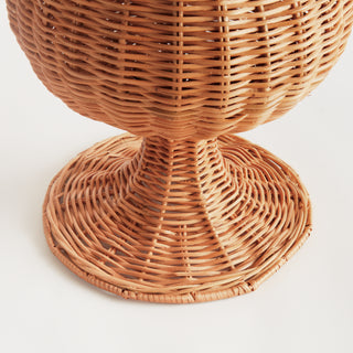 CHESAPEAKE RATTAN FOOTED URN TALL