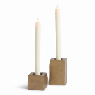 TRACE CANDLEHOLDERS, SET OF 2