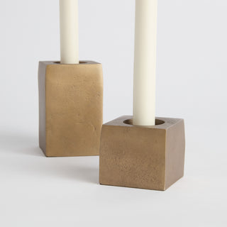 TRACE CANDLEHOLDERS, SET OF 2