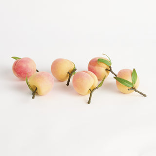 FAUX PEACHES 4", SET OF 6