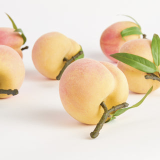 FAUX PEACHES 4", SET OF 6