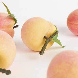 FAUX PEACHES 4", SET OF 6